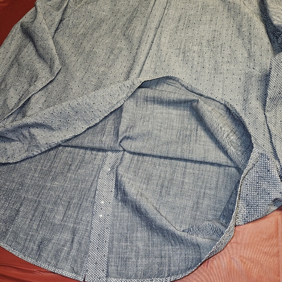 U.S. Polo Assn szXLT Blue Cotton Textured Denim Style Button Down E.U.C. - Picture 4 of 8